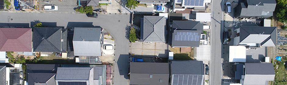 ドローン撮影の航空写真